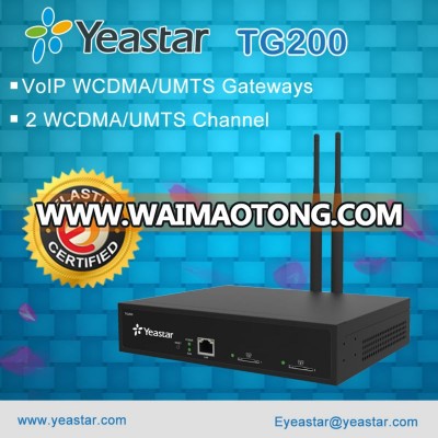 Yeastar dual ports 2 SIM Card Ports WCDMA Gateway VOIP Gateway