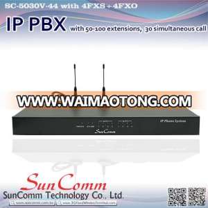 SC-5030V-44 4FXS+4FXO card Voip Phone System IP PBX